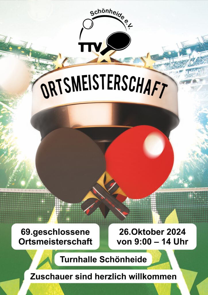 Ortsmeisterschaft 2024 Schönheide Tischtennis